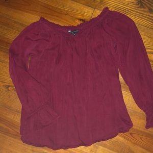 Maroon Walter Baker blouse